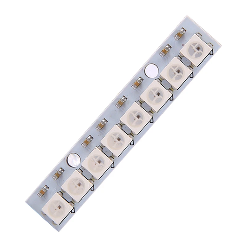 8Pcs 8 X WS2812B 5050 RGB Driving LED Lights Board Strip Built-In Full-Color For NAZE32 CC3D