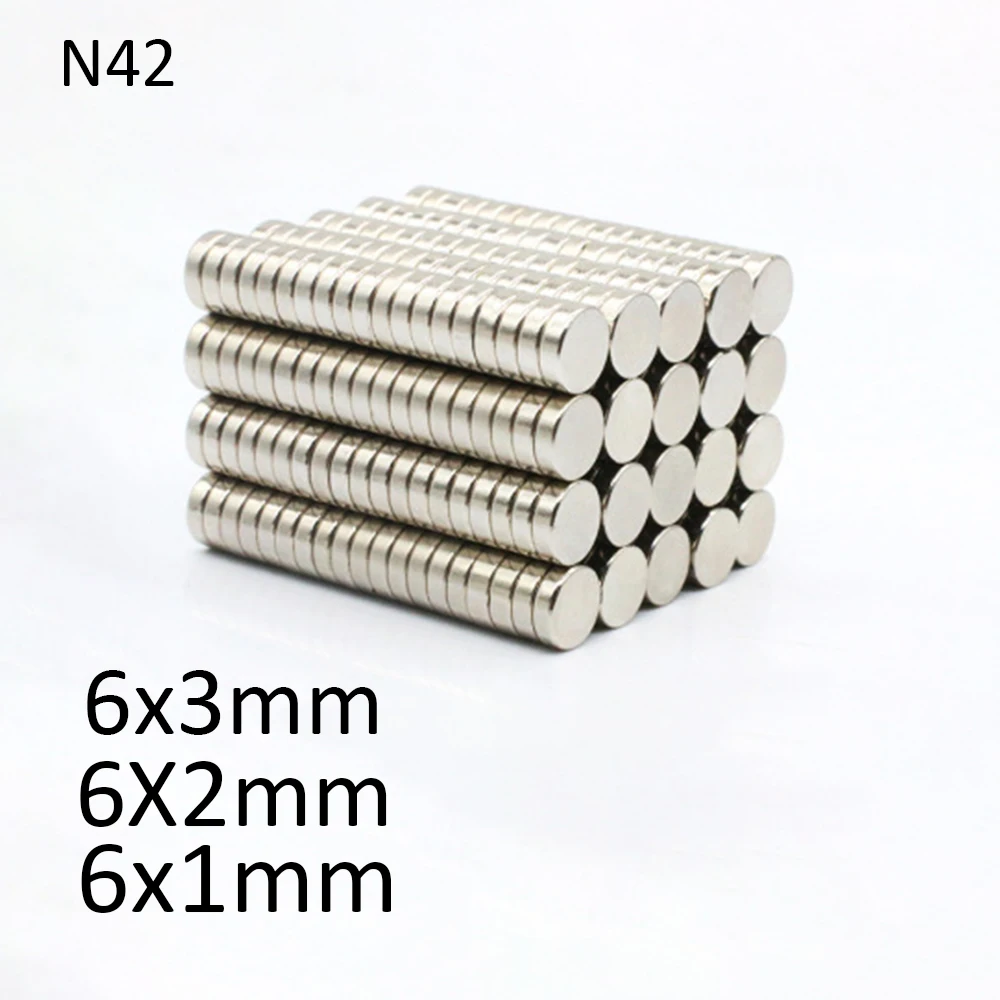 N35 6x1 6x1,5 6x2 6x3 Mini imán redondo súper potente scooter fábrica imanes de neodimio para scooter búsqueda de tierras raras magnético