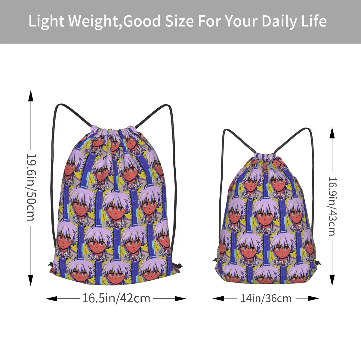 Mariya Takeuchi Backpacks Multi-function Drawstring Bags Storage Bag Book Bags for Man Woman Students