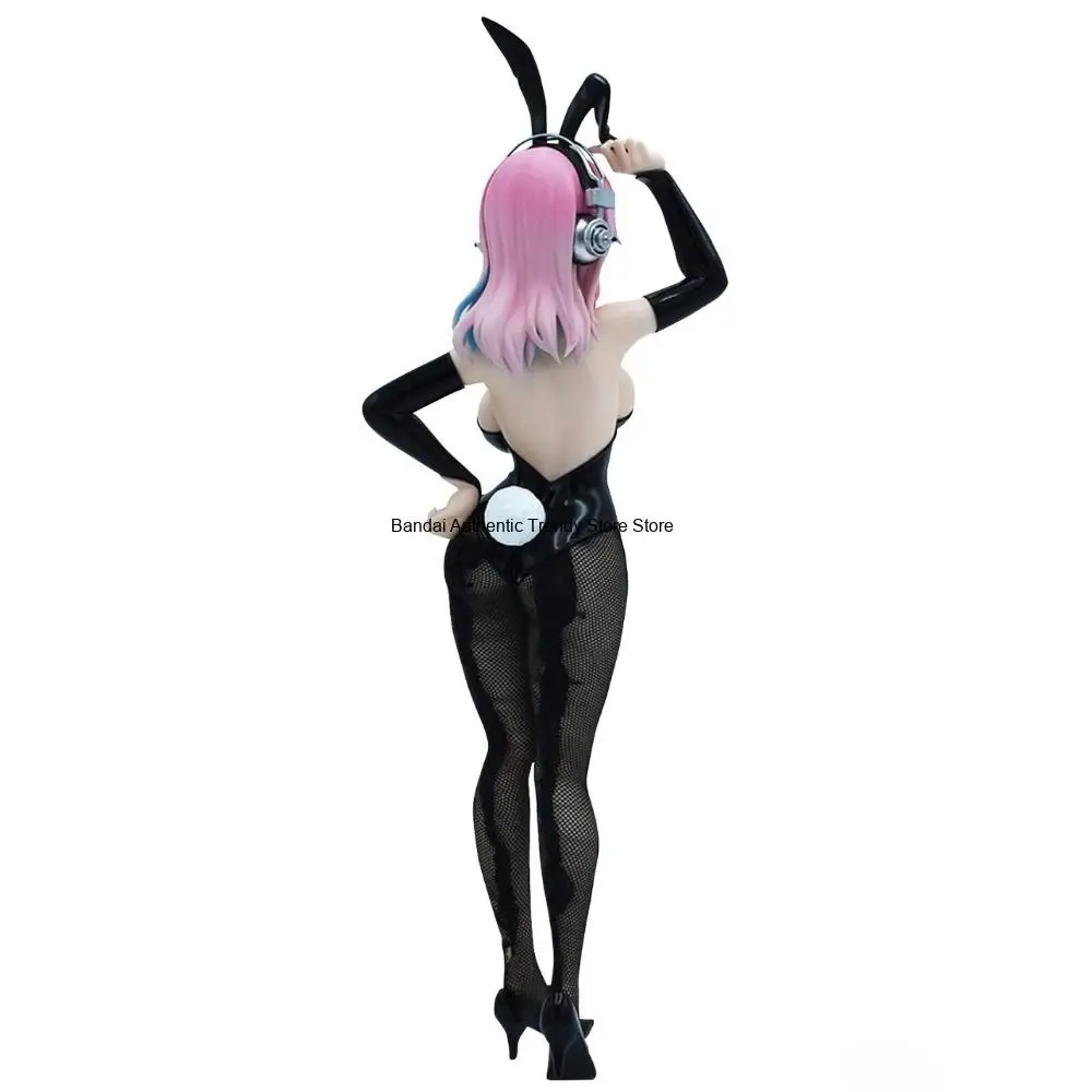 In Stock FuRyu Original Genuine SoniComi Super Sonico BiCute Bunnies Figure Black 28cm Sexy Collections Model Toy Figures Gift view 4