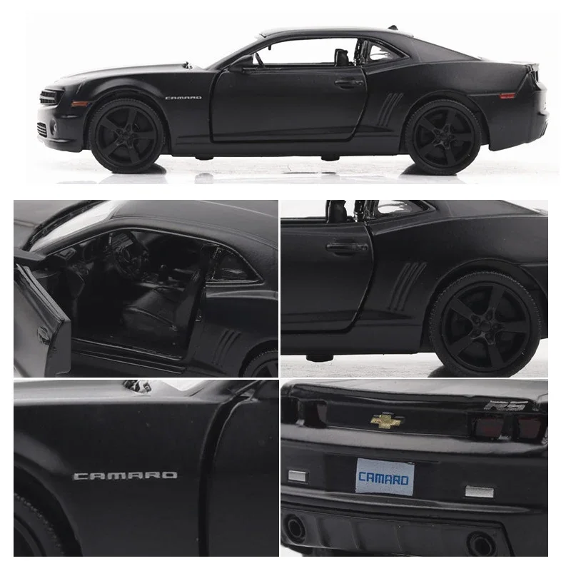 1/36 Chevrolet Camaro Legering Diecast Auto Model Speelgoed 2 Deuren Geopend Pull Back Auto Verjaardagscadeaus Voor Kinderen Volwassen Collecties