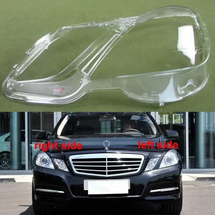 

For 2009-2012 Benz Four-door E-class W212 E200 E260 E300 E350 Headlamp Cover Transparent Lens Headlight Shell Car Accessories