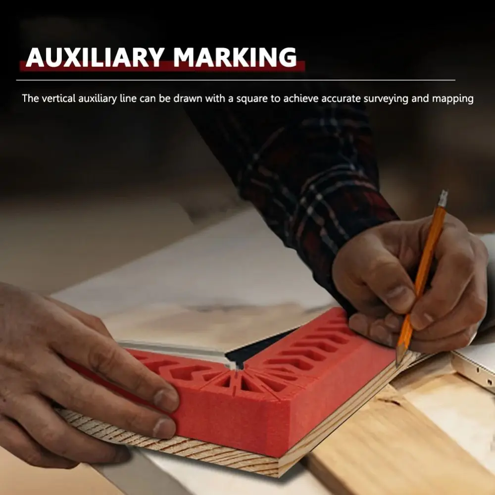 Square Right Angle Woodworking Positioning Ruler 90 Degrees L-Shaped Right Angle Positioning Block Accurate Crafted