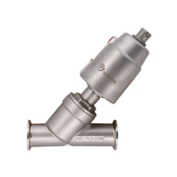 PNEUMATIC SS304 SANITARY ANGLE SEAT VALVE With TRI CLAMP FITTING