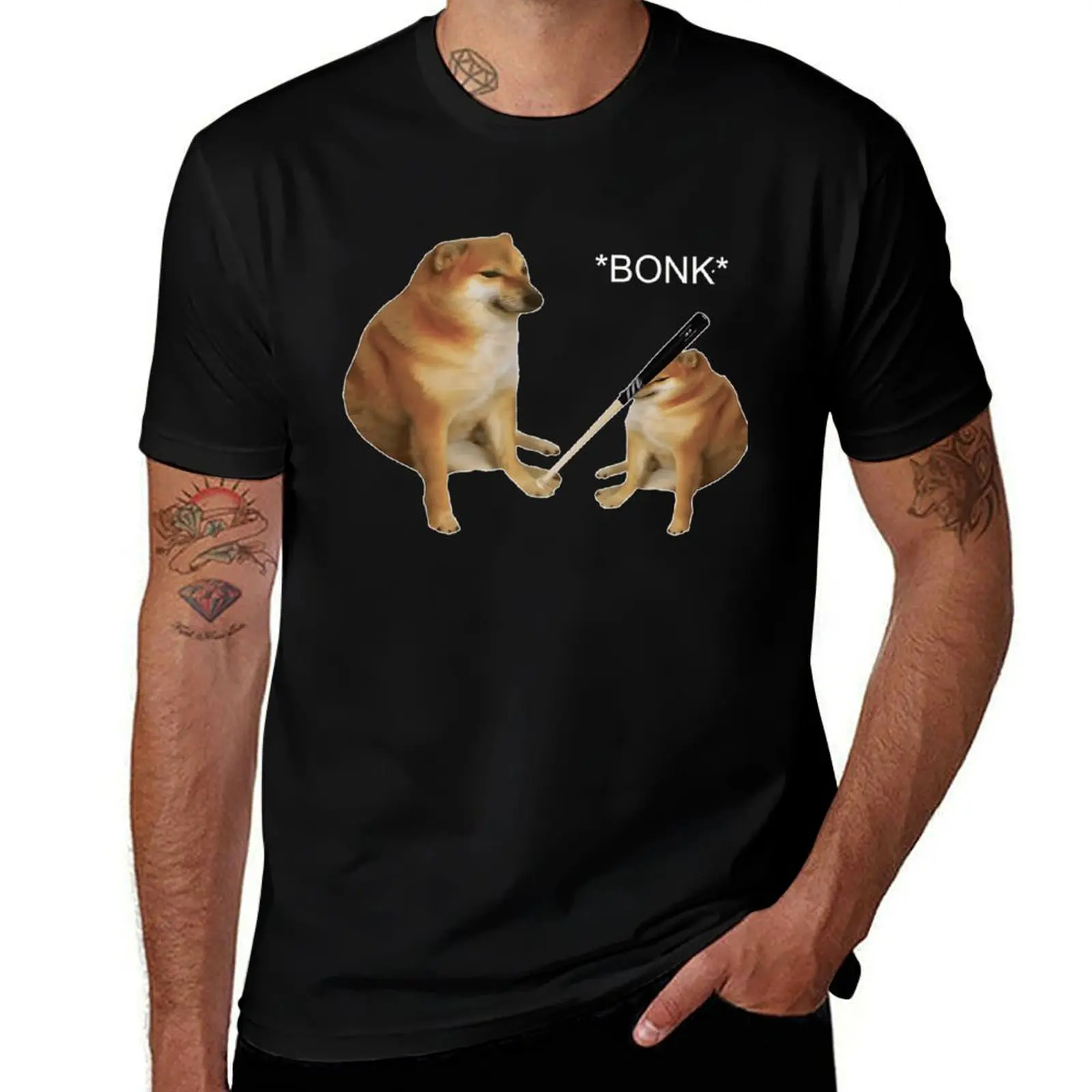

Bonk Meme T-Shirt t shirt man casual t shirt man plain