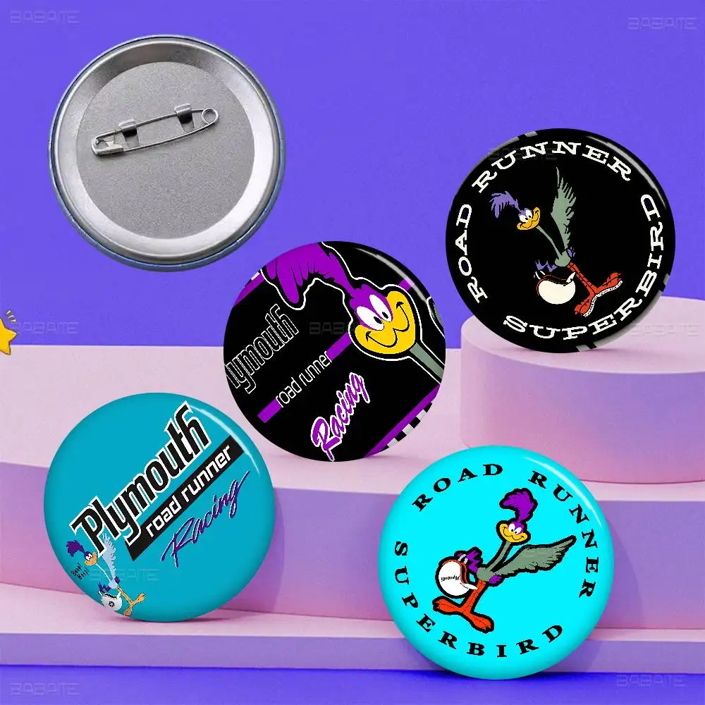 Plymouths 32/44/58mm Handmade Pin Round Funny Snap-in Brooches For Backpack Cothes Accessories Badge Hat Decoration
