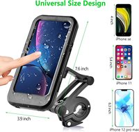 Adjustable Waterproof Bicycle Mobile Phone Holder Mount Universal Bike Motorcycle Handlebar Cell Phone Support Mount Bracket Bag