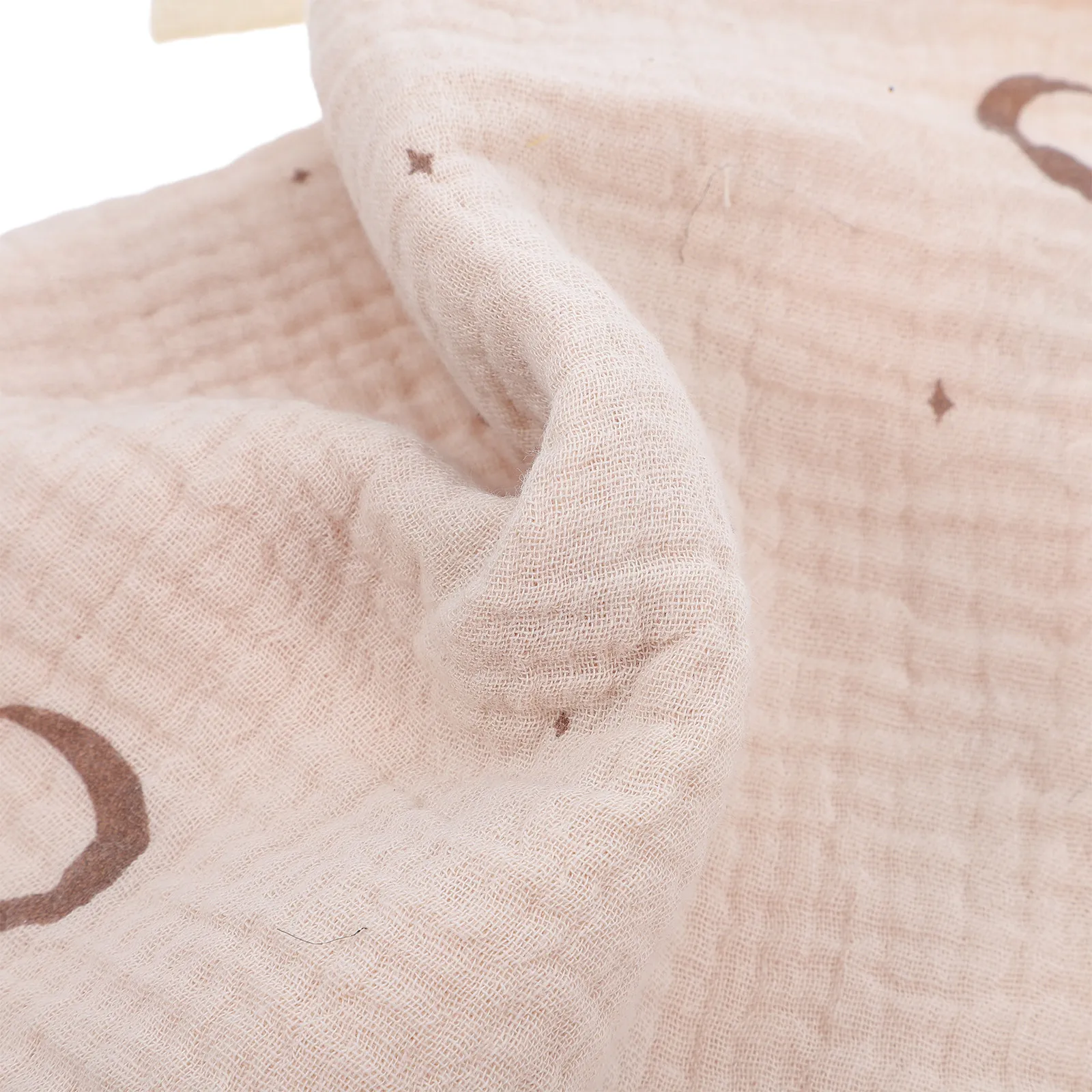 Double Layer Cotton Baby Bedside Hanging Storage Bag with 2 Pockets for Crib, Bottles & Stroller