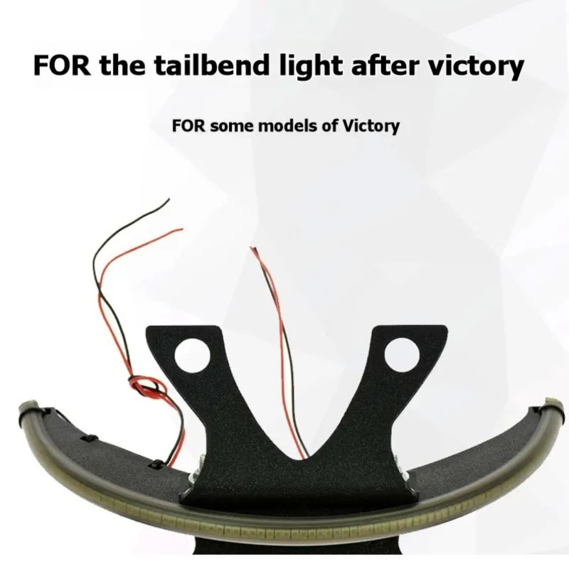For Fender For Victory Vegas 8-For BALL Motorcycle Rear Taillight LED License Plate Light Turn Signal Mounting Bracket Lamp