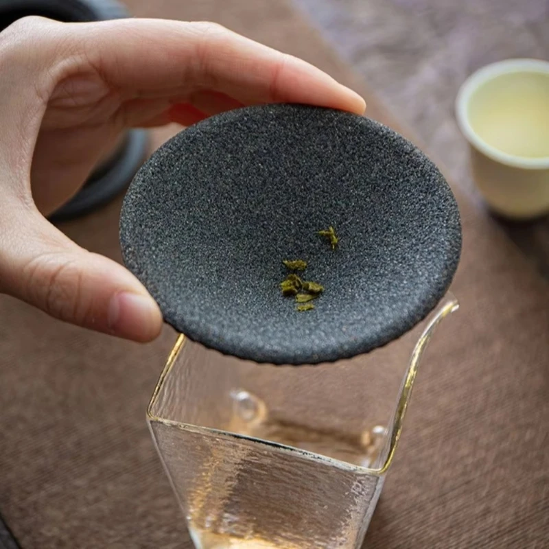 Hakka Tulou Tea Strainer Microporous Ceramic Coffee Filter Reusable Portable Use Home Kitchen Office Tea Pot Cup Glass