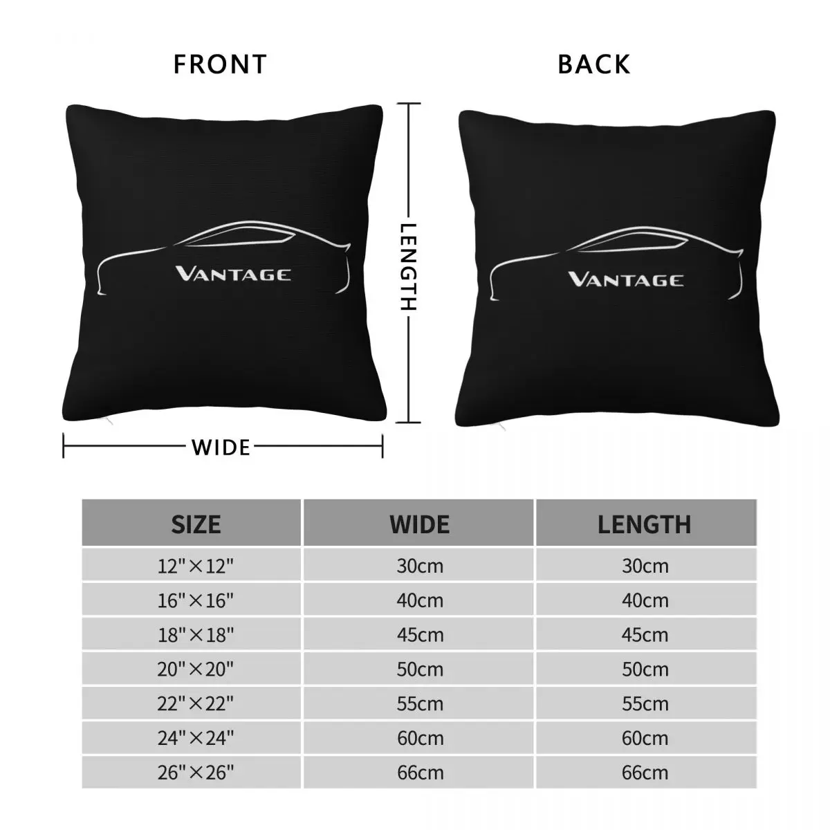 White Vantage Auto Cars Pillowcase Polyester Linen Velvet Pattern Zip Decor Pillow Case Home Cushion Cover 45x45