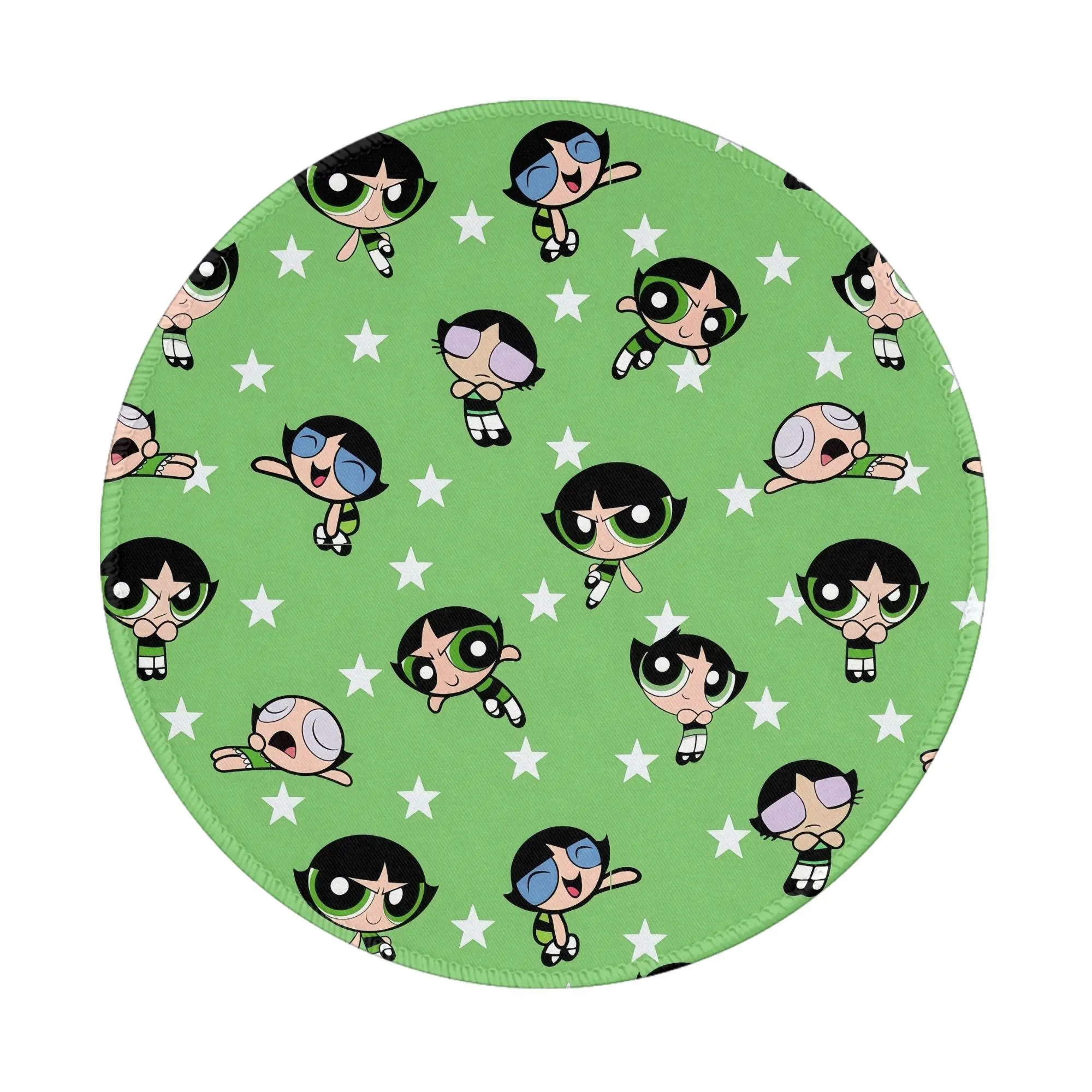 

Powerpuff Girls 8-дюймовый круглый коврик для мыши, настольный коврик, коврик для мыши для ноутбука, офисный ПК, компьютерная клавиатура, нескользящий резиновый настольный коврик
