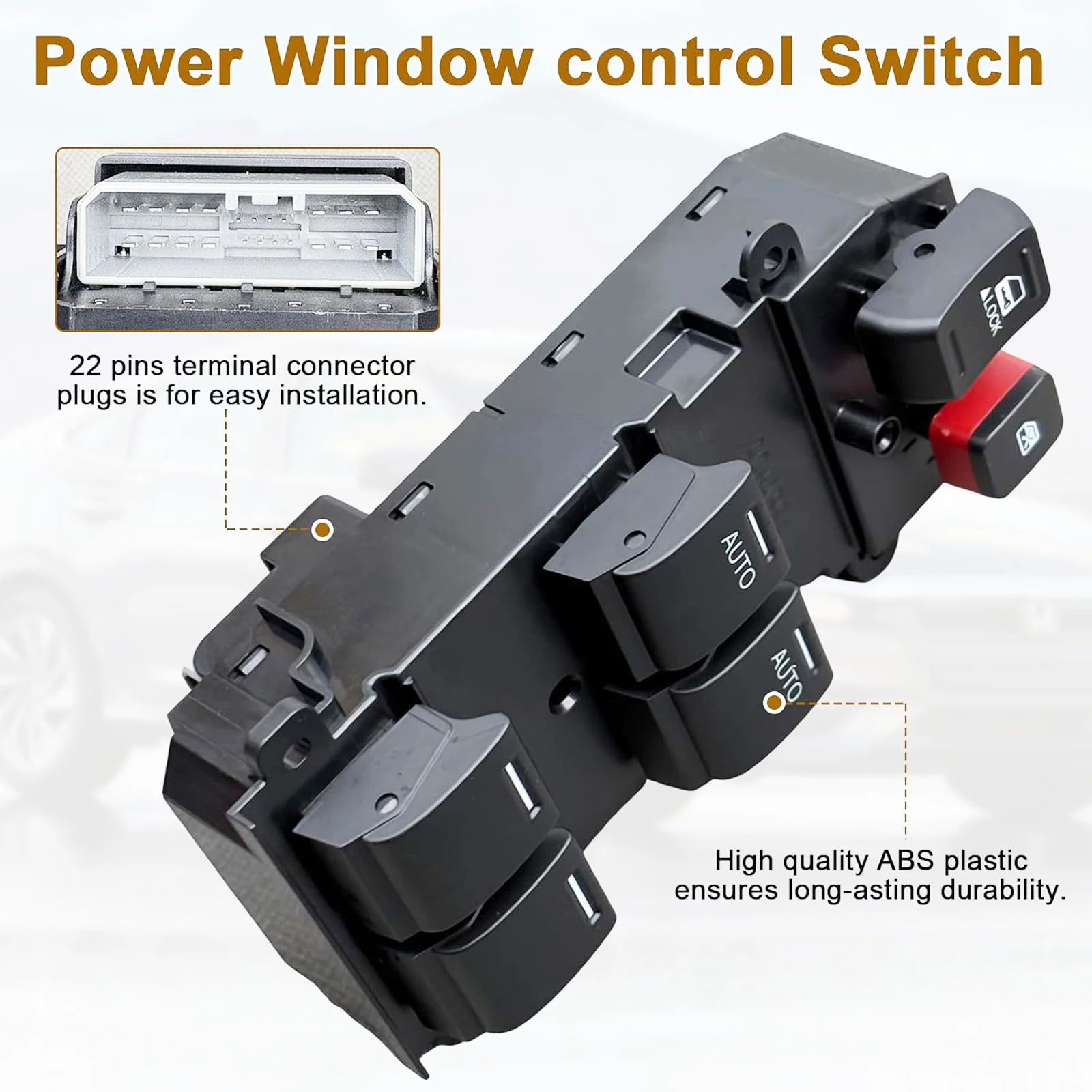 35750-TM8-G11 For Honda Insight 2010 2011 2012 2013 2014 Front Left Driver Side Power Window Control Switch Button 35750TM8G11