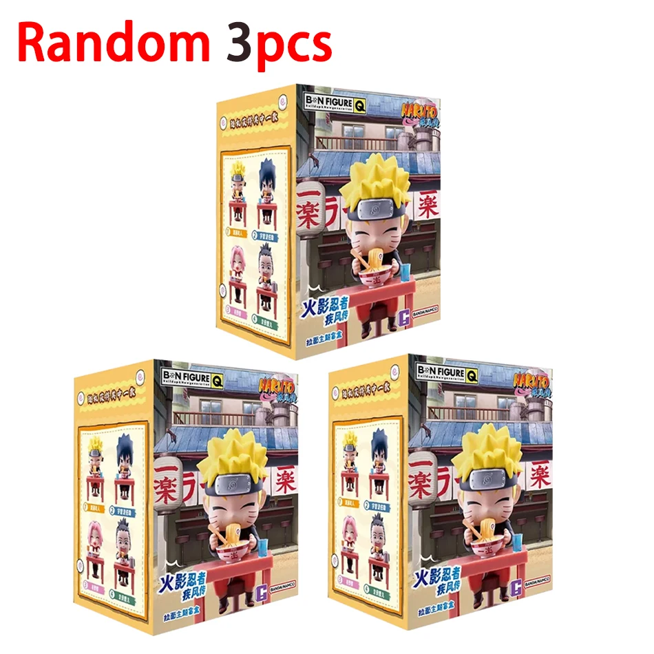 Bestseller Naruto Shippuden Ramen Themen-Serie Blind Box - Chibi Mini PVC Anime-Figuren, Uchiha Sasuke & Naruto Spielzeug, Tägliche Geschenke