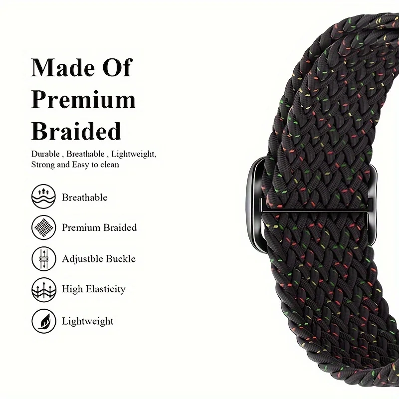 Nylon woven sliding buckle watch strap fits iwatch S9 S8 7 6 5 4 SE Ultra Ursuitable for Apple smartwatches 38 40 42 44 45 49mm