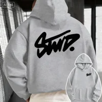 2026 Y2k ropa de hombre moda Casual diaria personalidad manga larga con capucha avanzada clásico Popular patrón sólido jersey femenino