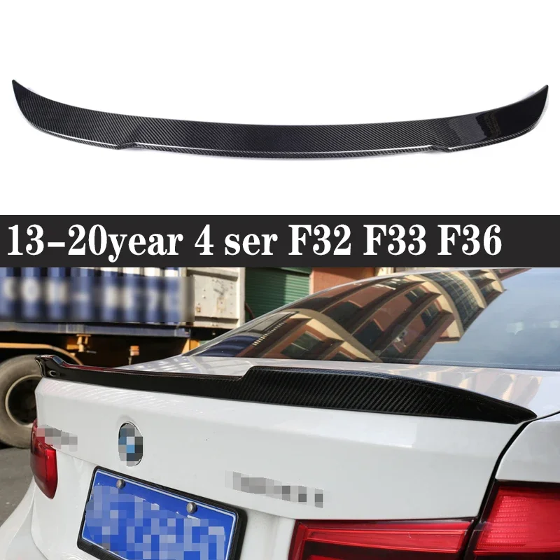 

For BMW 4 Series F32 F33 420i 435 Carbon Fiber Spoiler Shunt Rear Tail fins Car Wing Retrofit the rear wing Car Accessories