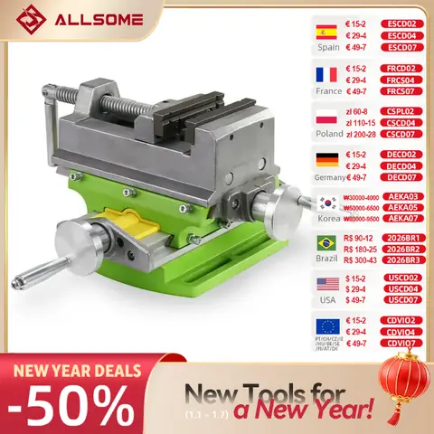 3 Inch Cross Slide Vise for Milling Allsome