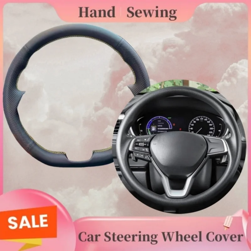 

Genuine Leather Protect The Original From Wear And Tear Steering Wheel Cover For Honda Odyssey eNs1 Passport Pilot Jazz 17-24