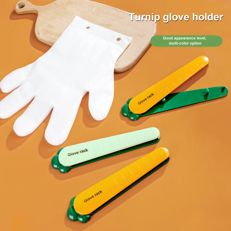 

1PCS Durable Wall Mounted Glove Organizer Non-Slip Disposable Glove Clip ABS Disposable Glove Holder Restaurant Supply Kitchen