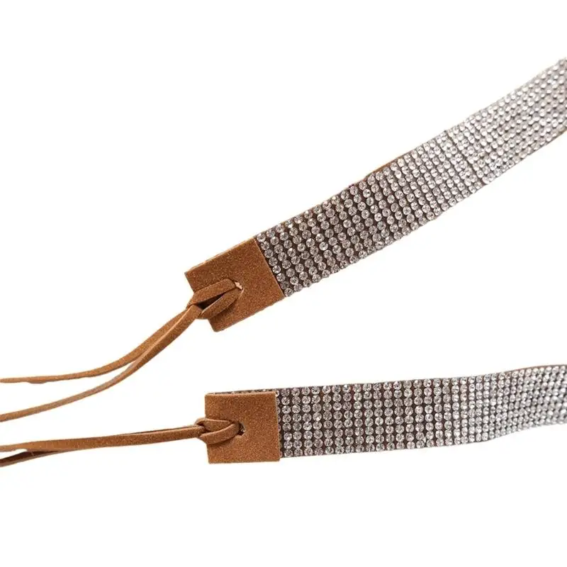 

652F Декоративные ленты для шляп со стразами для персонализации ковбойских и фетровых шляп