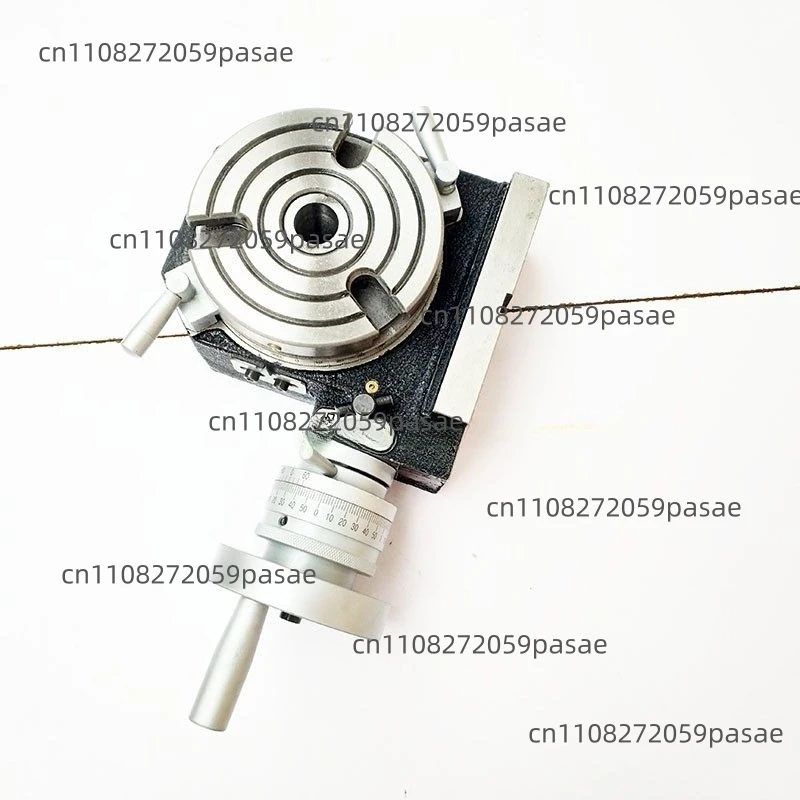 HV4 Milling Machine Vertical Horizontal Rotary Table 110mm Diameter Precision Metalworking Equipment Lathe Mill Tool