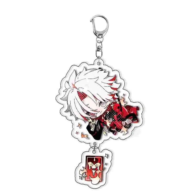 Game Wuthering Waves Cosplay Acrylic Keychain Couple Cartoon Jianxin Figures Keyring Bag Pendant Party Student Christmas Gifts