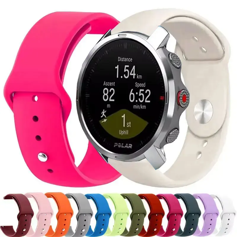 Silicone Strap For POLAR Band IGNITE 3 2 Bracelet VANTAGE V3 M2 M / UNITE/GRIT X Pro/Pacer 20mm 22mm Band Smartwatch Accessories