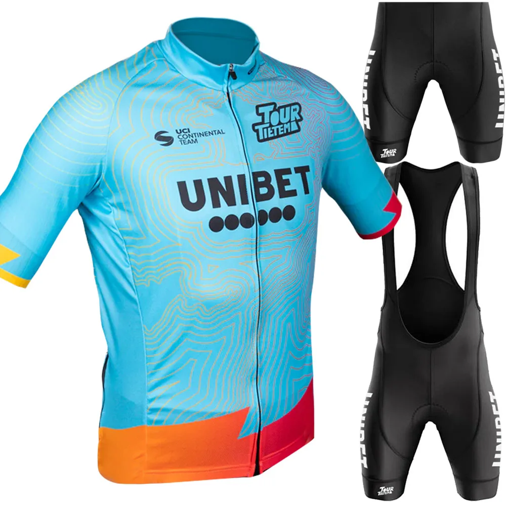 TDT-Unibet Team 2023 Cycling Jersey Set Summer Netherlands Clothing Mans Road Bike Shirts Suit Bicycle Bib Shorts MTB Wear Ropa