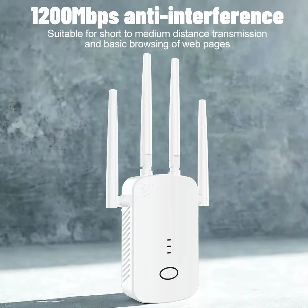 2G 5G Wireless Router Signal Booster WiFi Range Extender 5G Wireless Wifi Signal Amplifier 1200Mbps Booster