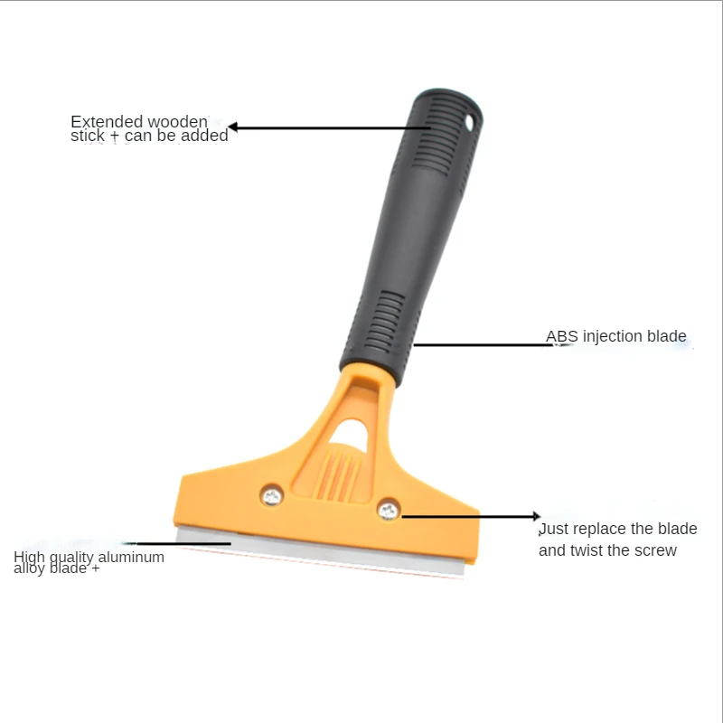 Scraper Shovel Tile Floor Caulk Removal Tool Seam Squeegee Wall Plaster Trowel Paint Filling Putty Knife Cleaning Blade