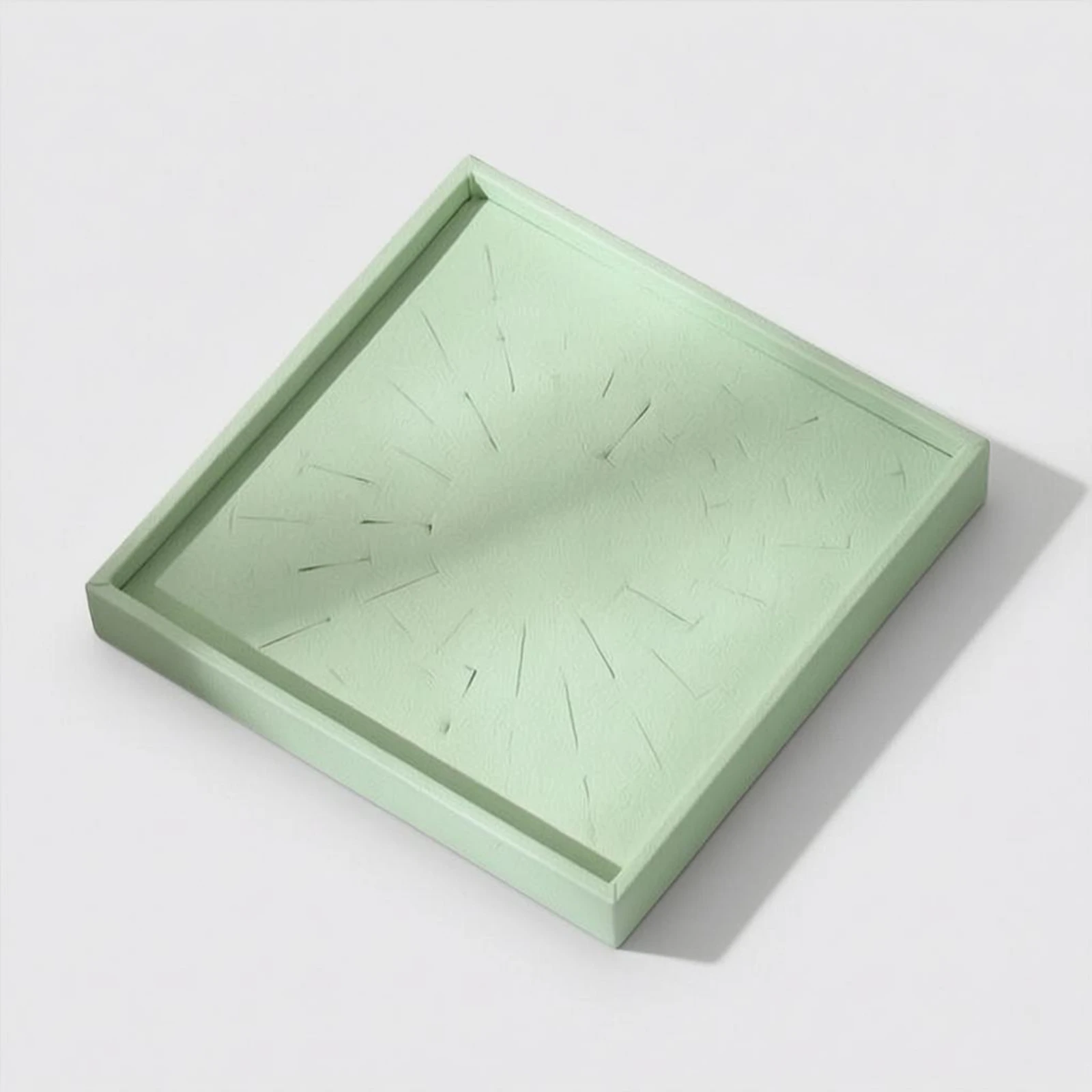 Band Display Tray Radial Slot Pattern Jewelry Display Tray Textured Surface Matte Finish