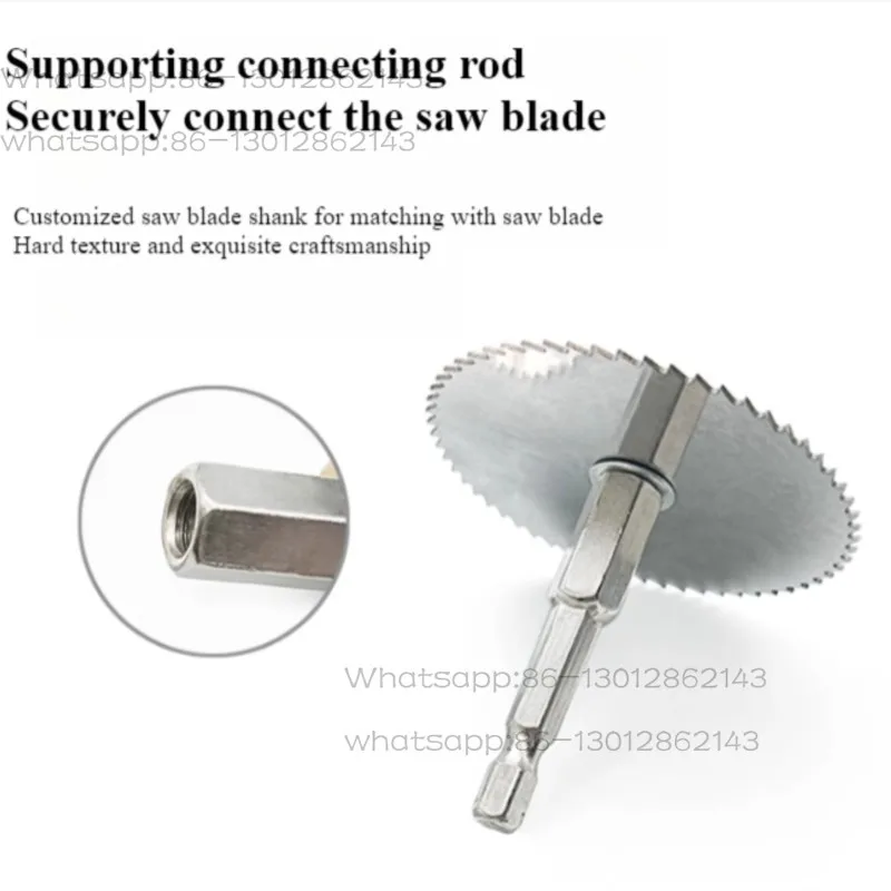 High Speed Steel Mini Saw Blade Wood Decoration Cutting Blade Circular Saw Blade Woodworking Electric Drill Hexagonal Handle