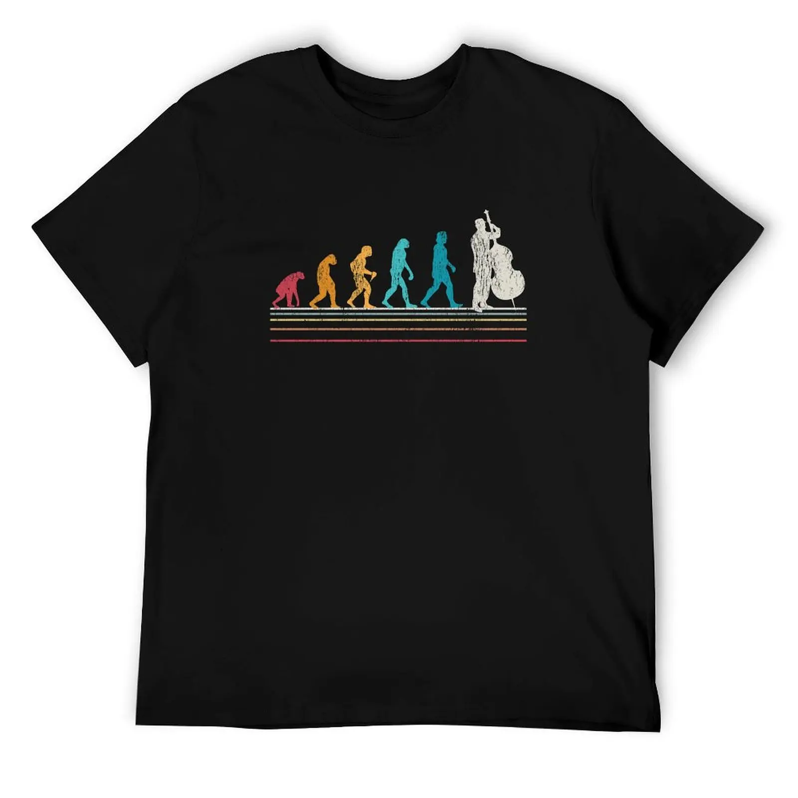 

Double Bass Evolution Musician Gift T-Shirt man t shirt designer men t shirt cotton 100% anime t shirts for man T-Shirt