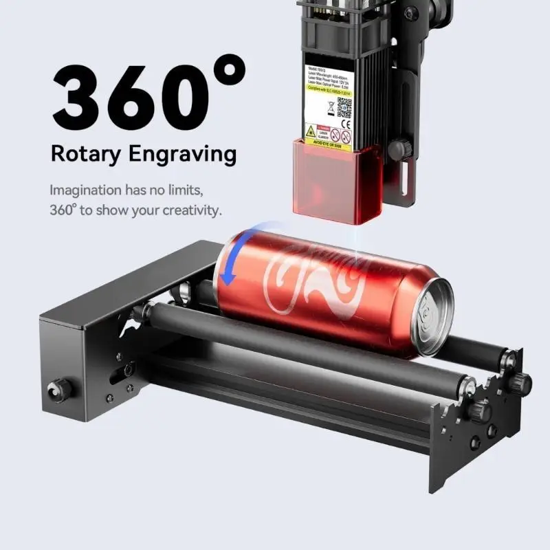 652F Height Adjustable Rotary Roller Auxiliary Set for Engraver 360 Degree Rotating