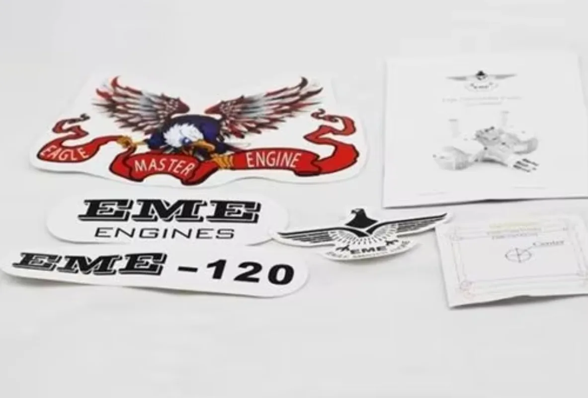 Mesin EME 120CC Twin Cylinder Two Stroke untuk Model Pesawat RC