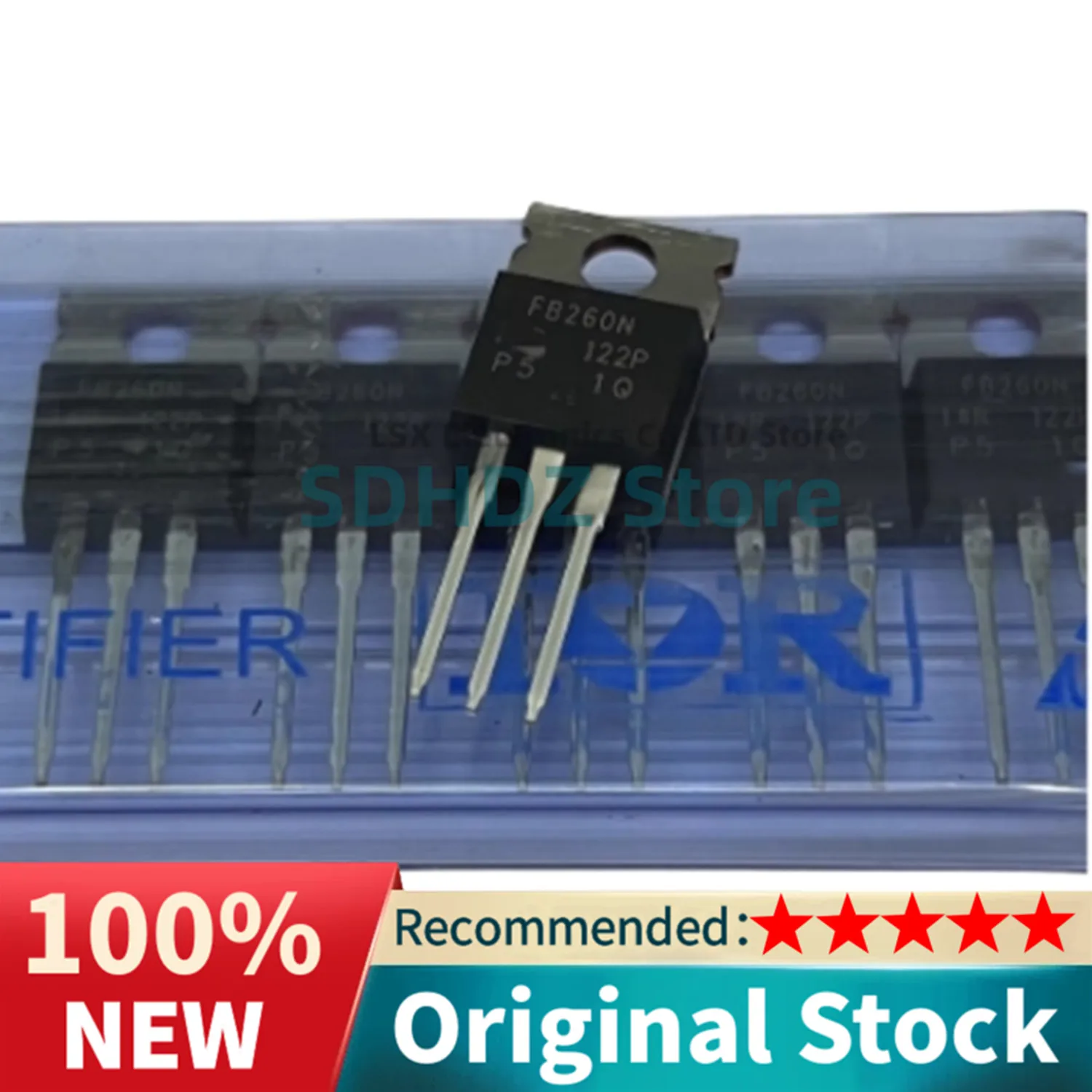 5pcs/lot IRFB260N TO220 IR FB260N IRFB260NPBF MOSFET N-CH 200V 56A TO220AB Power MOSFET N-Channel MOSFET Transistor IRFB260PBF