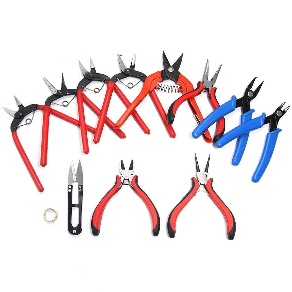 Jewelry Pliers Tools Long Needle Round Nose Cutting Wire Plier Kit for DIY Jewelry Making Handmade Beading Tool Accessories