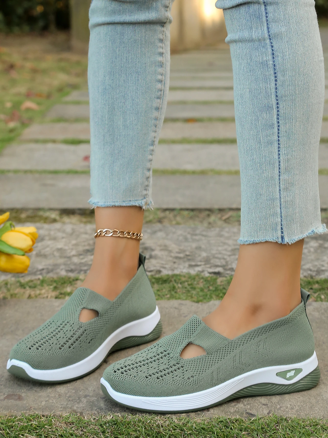 Damen-Sneaker, atmungsaktive Schuhe, Mesh-Low-Top-Schuhe mit weicher Sohle, leichte Damenschuhe, Sommerschuhe für Damen, Schuhe mit kostenlosem Versand – Detail 2