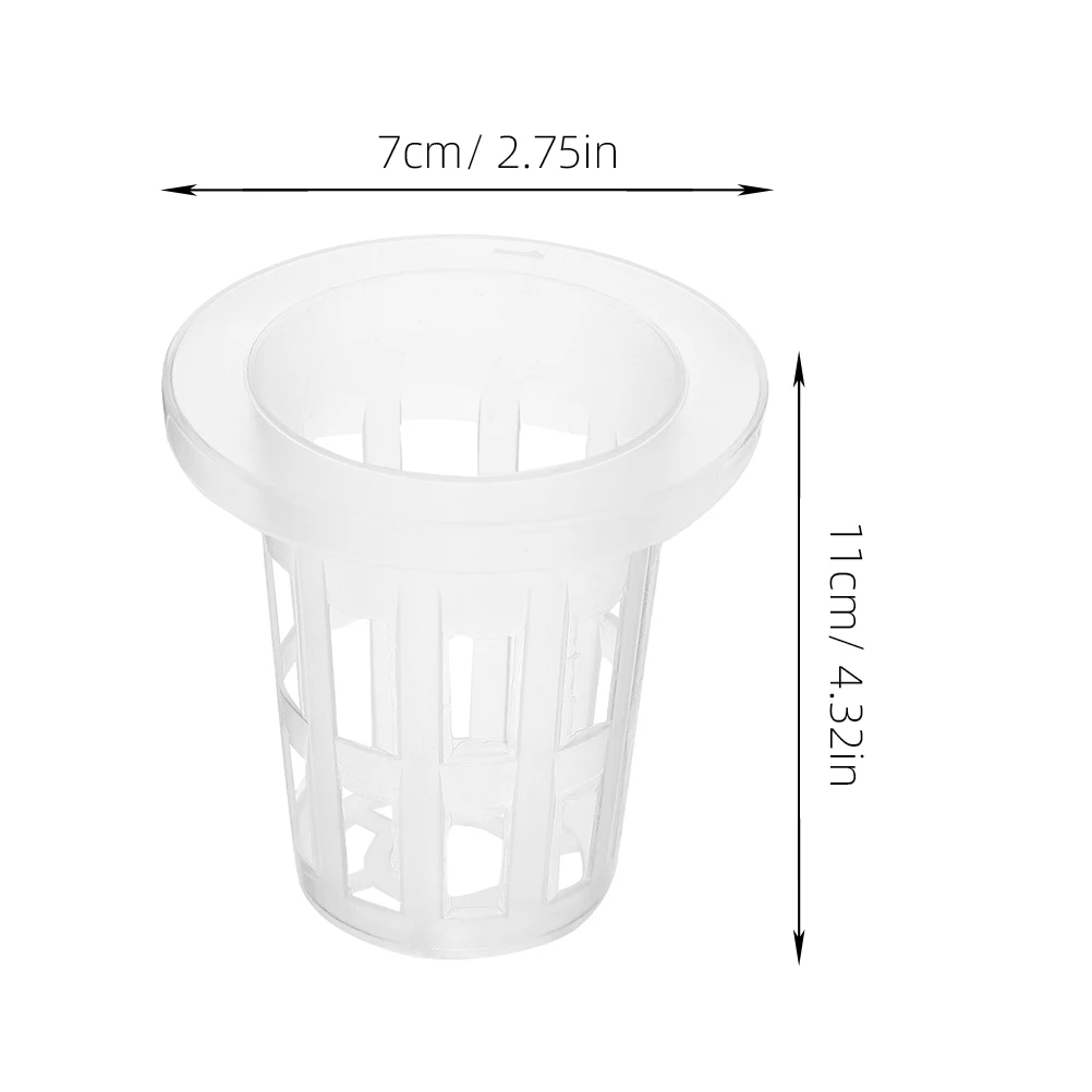 

25pcs Hydroponic Planting Baskets Mesh Net Cups Plastic Containers Vegetable Gardening Balcony Flower Nursery pots