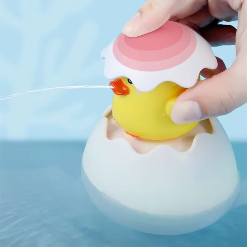 Kids Bath Toys Baby Cute Duck Penguin Egg Water Spray Sprinkler Bathroom Sprinkling Toys Beach Shower Swimming Toys Kids Gift