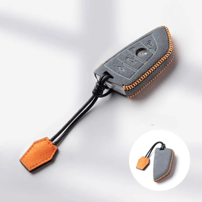 

Suitable for BMW X1 X3 X5 Suede Car Remote Key Case Cover Multiple Colors To Choose From Better Protection