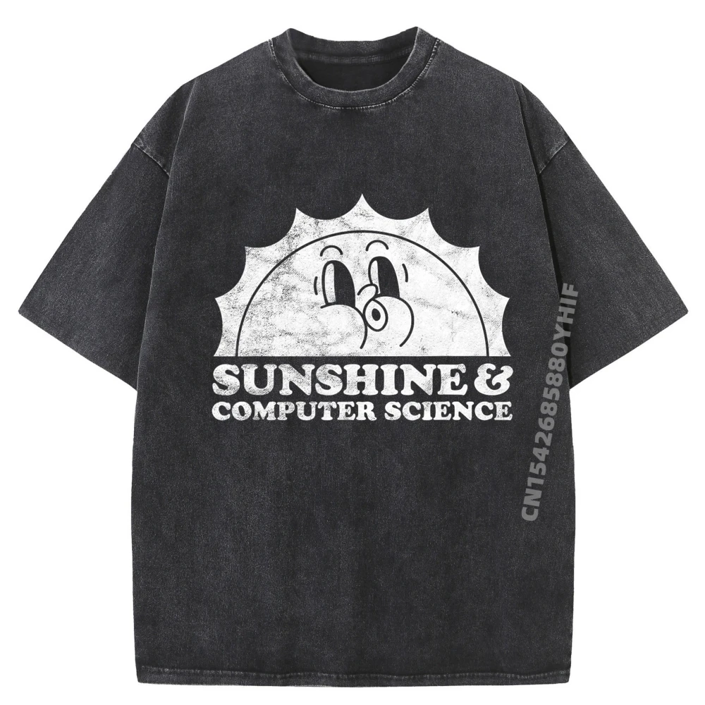 

Футболки с принтом «Солны и компьютерные научные технологии», модная футболка, мужская футболка с короткими рукавами, уличная стираная одежда