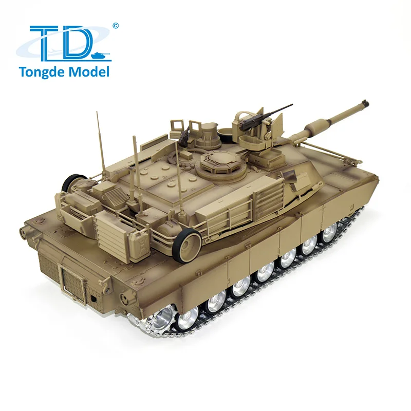 Zabawka TD Ready to Run Panzer 1:16 RC Tank M1A2 SEP V2 Abrams Radio Control Battle Tanks Metal Tracks Rock TOUCAN Model samochodu TH23304