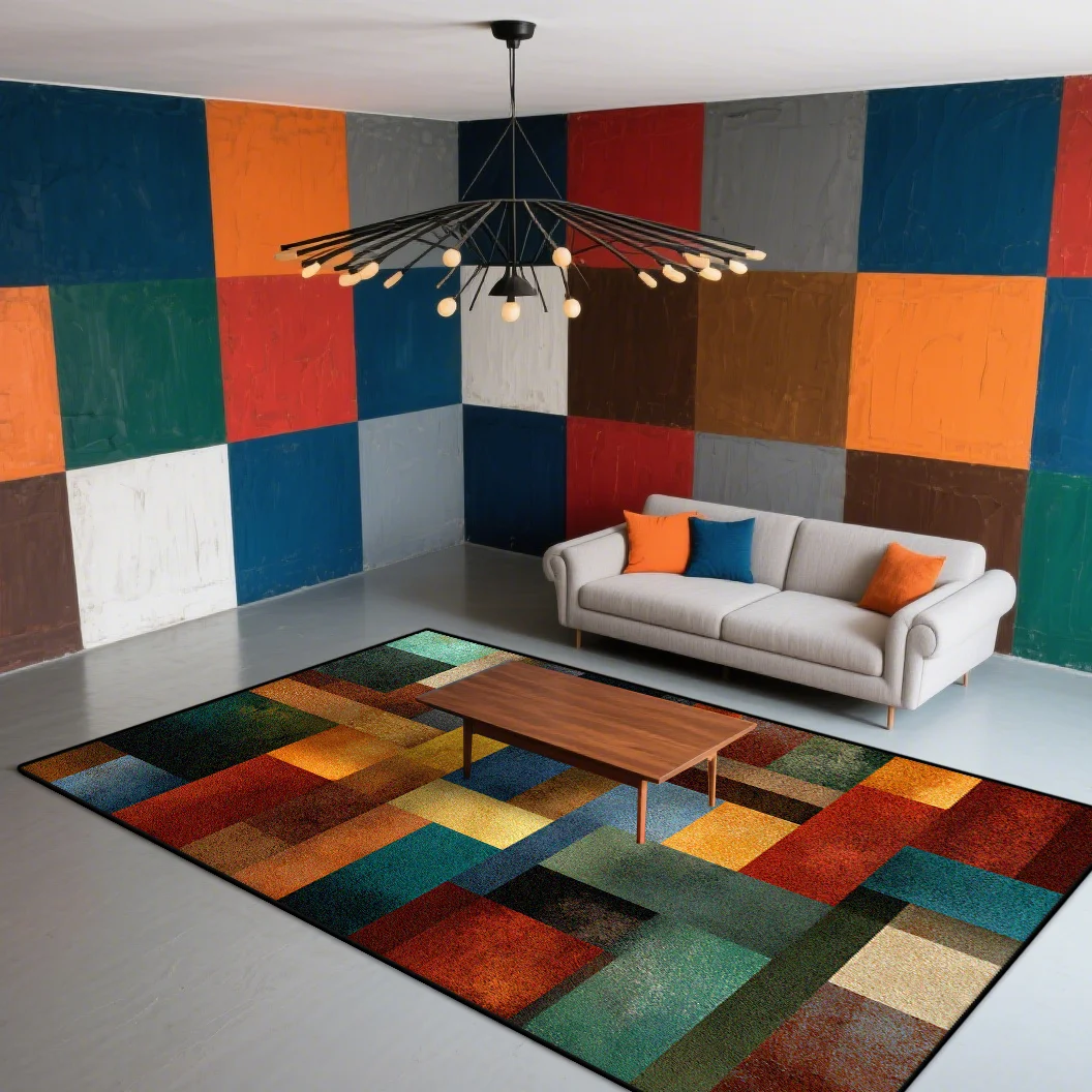 

Геометрический ковер для гостиной, спальни, роскошные коврики большой площади для украшения дома, абстрактный нескользящий диван, коврики на заказ