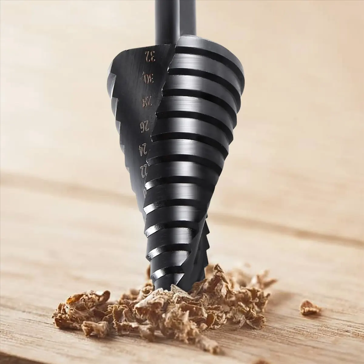 【2026 TOP Global】3PCS 4-32MM HSS Cobalt Step Drill Bit Set Nitrogen High Speed Steel Spiral for Metal Cone Triple-Cornered Shank