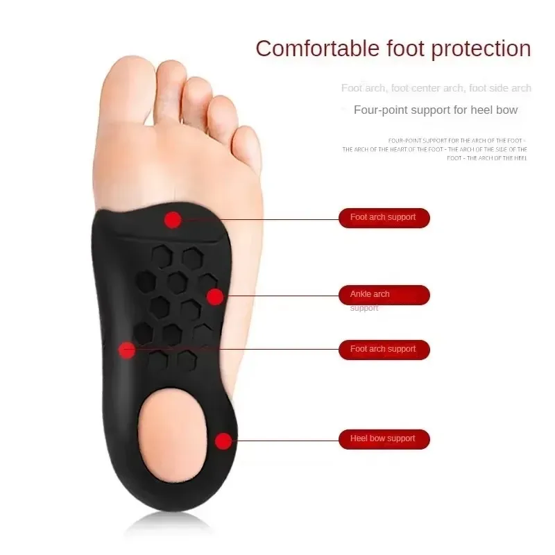 Einlegesohle für Plattfüße und O-Beine zur Korrektur des Fußgewölbes, Unterstützung bei Plantarfasziitis, orthopädische Einlagen für Männer/Frauen, Fußpflege-Einlage – Detail 4