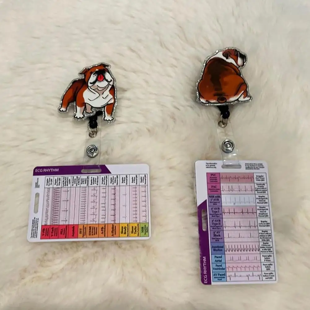 Карманная карта ритма ЭКГ/ЭКГ — двусторонняя, градиентная линза, руководство для медсестер и студентов, инструмент для быстрого анализа картрика
