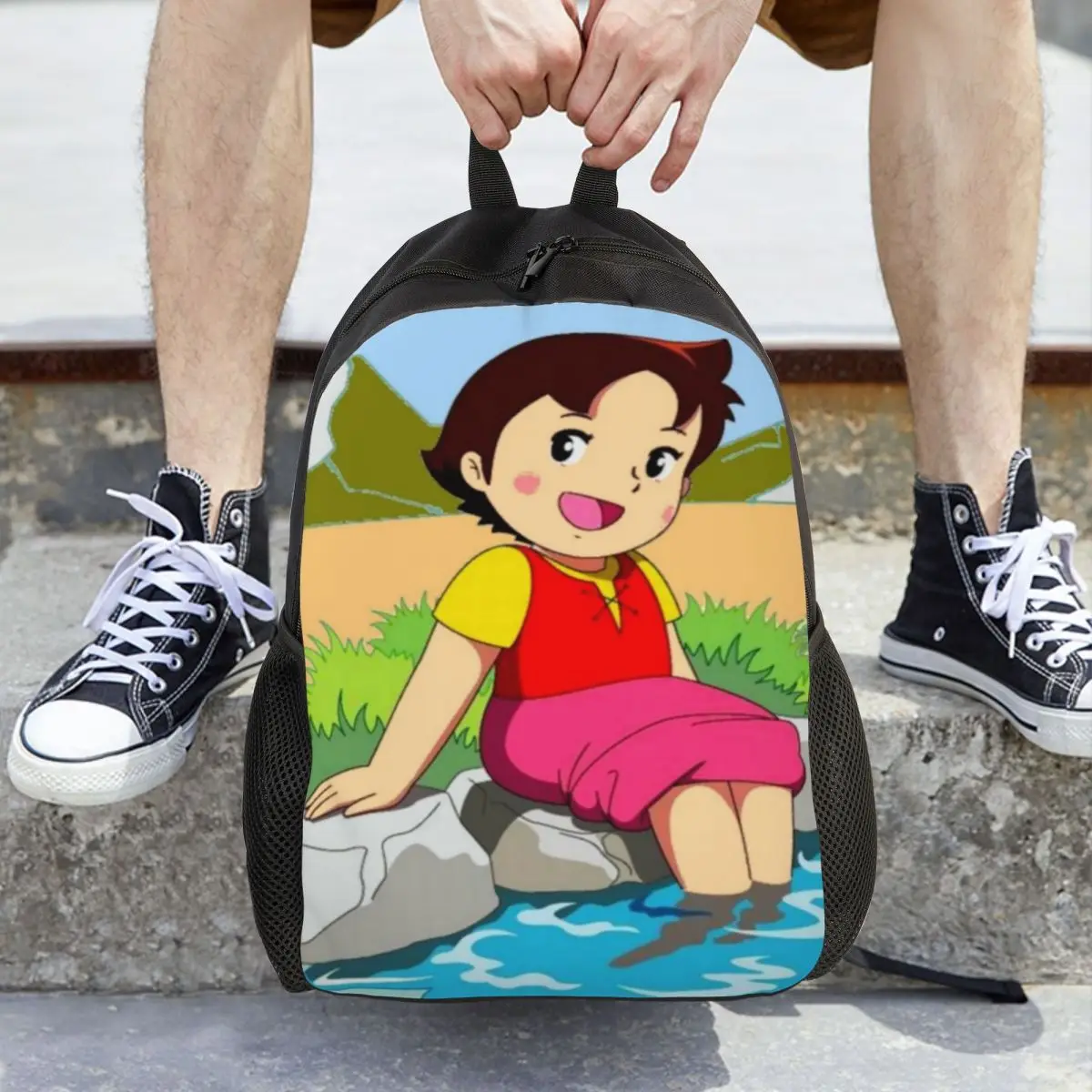 

Heidi Feet In The Water Backpack Daypack Large Capacity Kids BookBag School Bag Shoulder Bags for Men Women