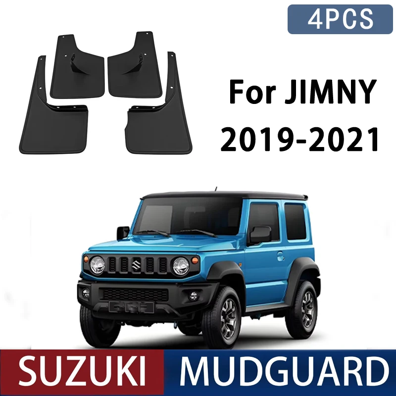 

Automotive Tire Mudguard Front Rear Fender Waterproof Splash Proof 4pcs Car Accessories For Suzuki Jimny 2019-2021 2020